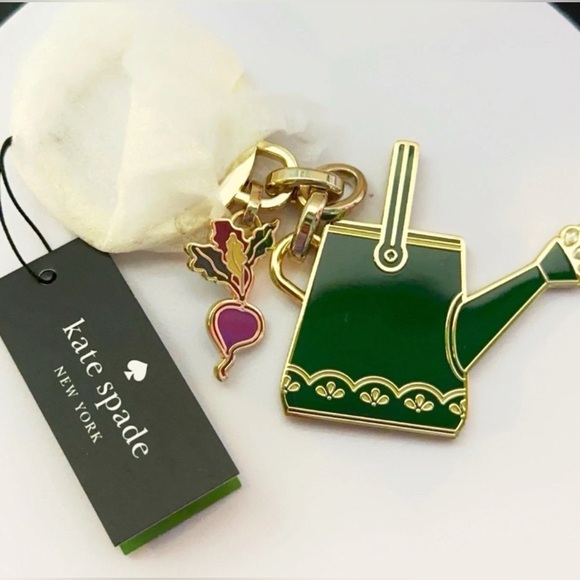 kate spade Accessories - NWT Kate Spade Harvest Time Watering Can Keychain/ Bag Charm 😍